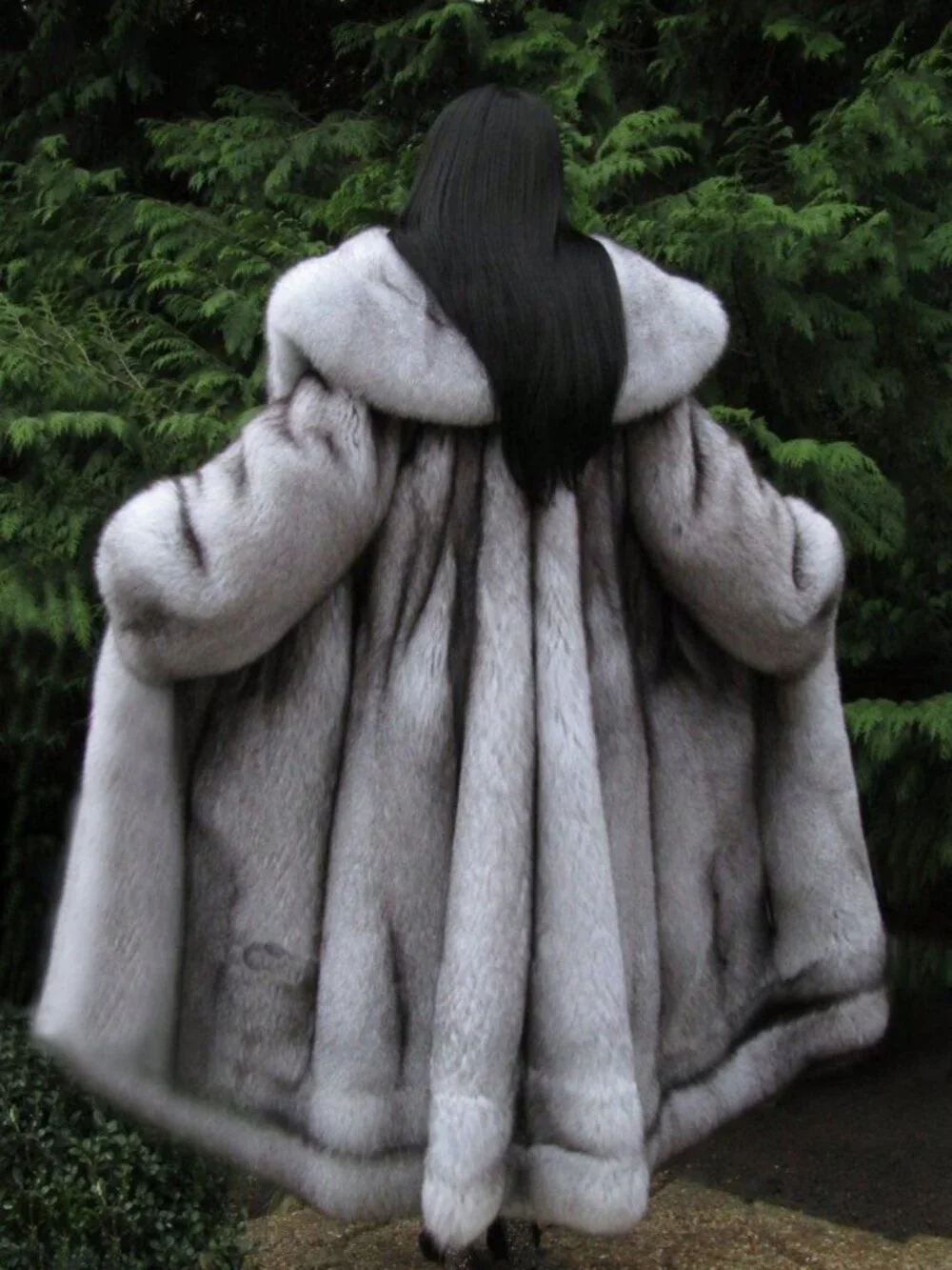 Multicolor Elegant Women's Lined Long Oversized Winter Jacket